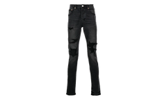 P001 Distress Jeans "Worn Black" P001 WBDI222