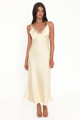 Hobi Midi Dress - Butter Yellow
