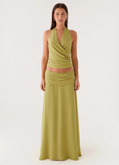 Willowmena Wrap Top - Lime