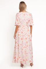 Andara Maxi Dress - White Floral