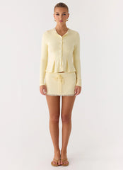 Landon Long Sleeve Top - Butter Yellow
