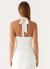 Kyre Beaded Top - White