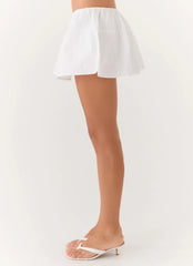 Sugar Talking Mini Skort - White