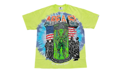 Area 51 Logo Short Sleeve Tie Dye Tee "Green" WLA51SSTSTDG