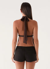 Menah Halter Top - Chocolate
