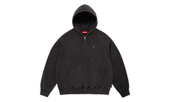 Small Box Zip Up Hooded Sweatshirt "SS26 - black" SU27349