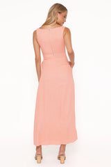 Amalie Maxi Dress - Pastel Peach