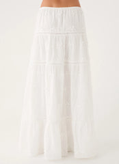 Yours To Keep Maxi Skirt - White