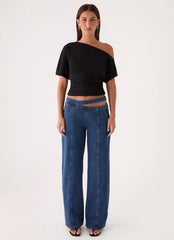 Janni Off Shoulder Top - Black