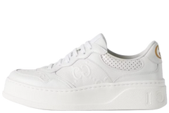 GG Embossed White Leather (Women's)